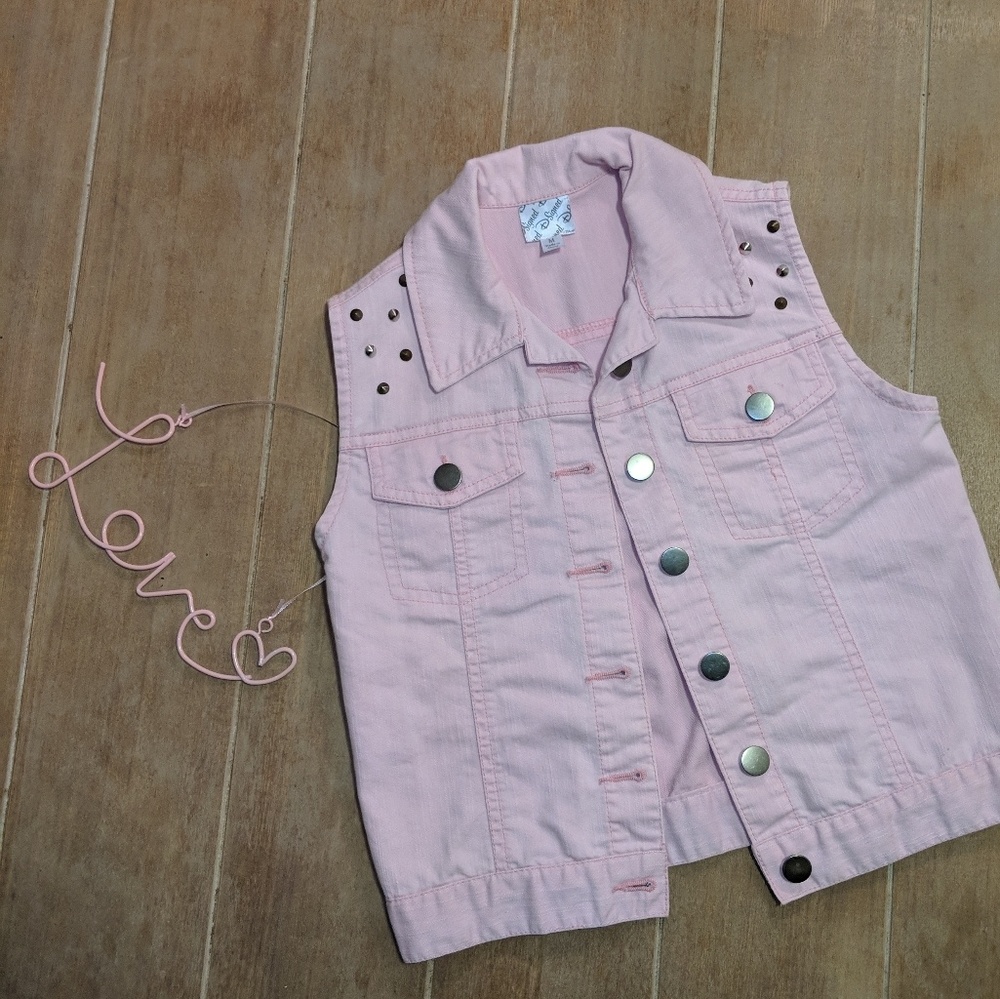 D Signed By Disney Pink Studded Vest